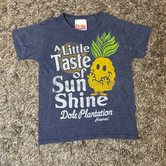 Vintage Tops - Vintage Dole Hawaii Graphic Baby Tee